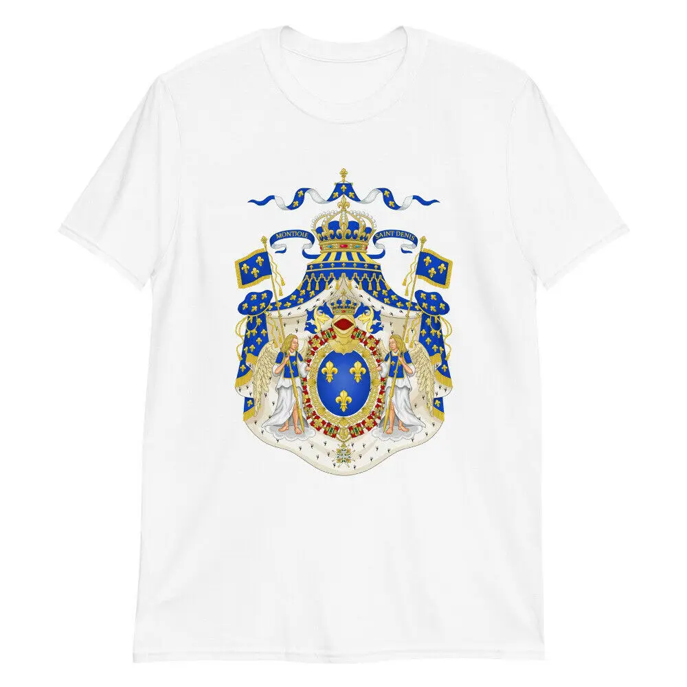 

Montjoie saint denis-banner of the royal army Premium Cotton Short Sleeve O-Neck Mens T Shirt New S-3XL