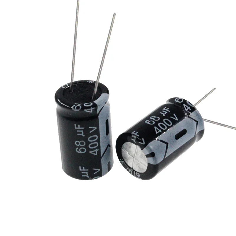 Capacitor eletrolítico de alumínio, 400V, 68uF, 68MFD, 16x20mm radial, 68mf400v, 68mf, 400v68mf, 400v, 5 PCes