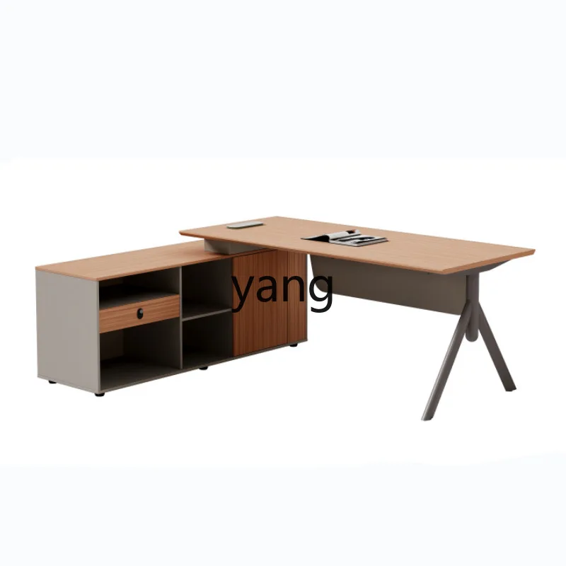 LH Simple Modern Manager Desk Single Office Desk and Chairs Fashion Light Luxury Office Furniture