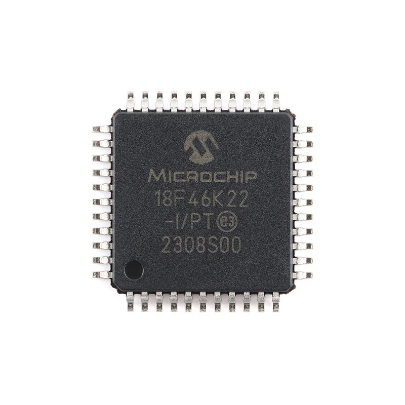 1/5/10/30/50/100Pcs PIC18F46K22-I/PT TQFP-44 44 Pin Low Power High Performance 8 Bit Microcontroller Integrated Circuit Chip