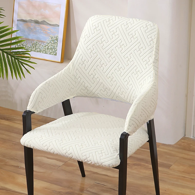 Home Office Chair Cover Solid Color Elastic Dining Chair Covers Universal Elastic Square Stool Slipcover For Bar Hotel Office