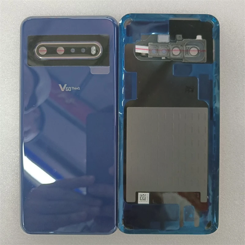 Szklana tylna obudowa baterii z obiektywem aparatu + naklejka do LG V60 ThinQ 5G LM-V600 — zdjęcie produktu 3