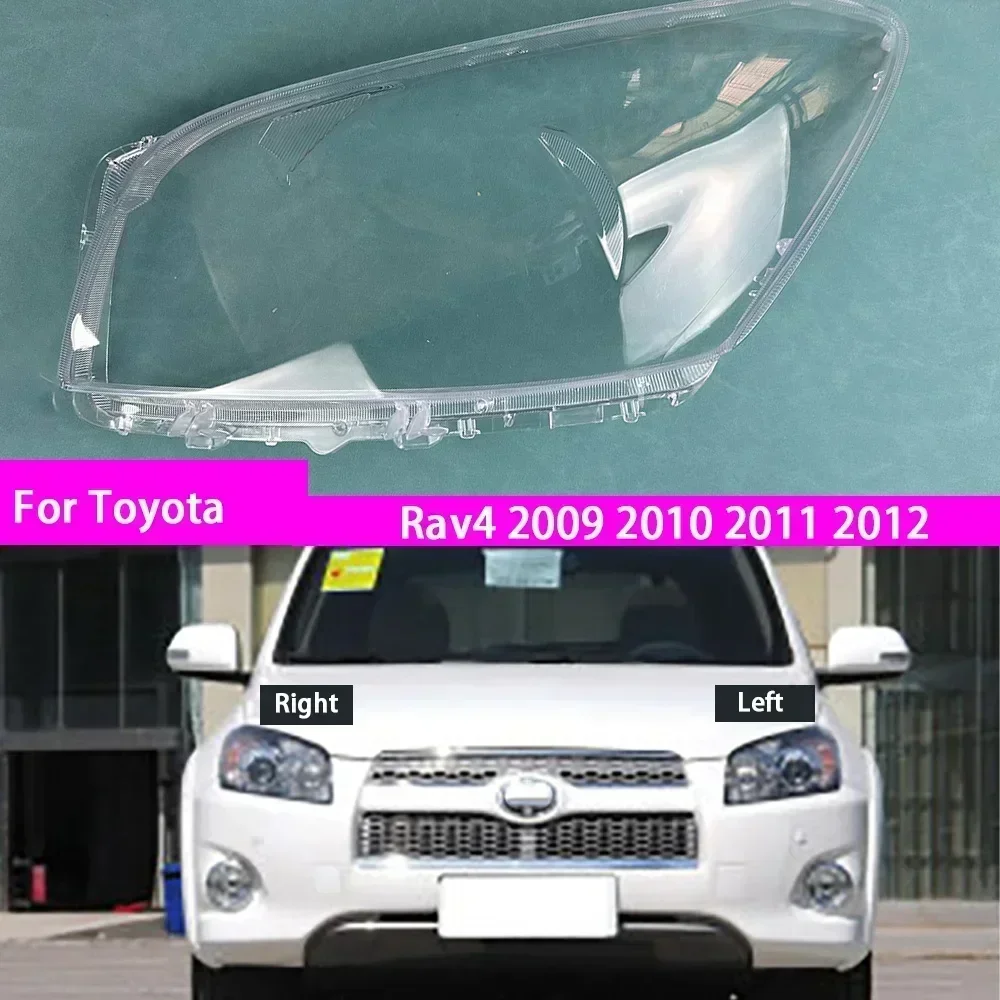 

For Toyota Rav4 2009 2010 2011 2012 Transparent Headlamp Lamp Shade Headlight Shell Lens Plexiglass Replace The Original Lampsha