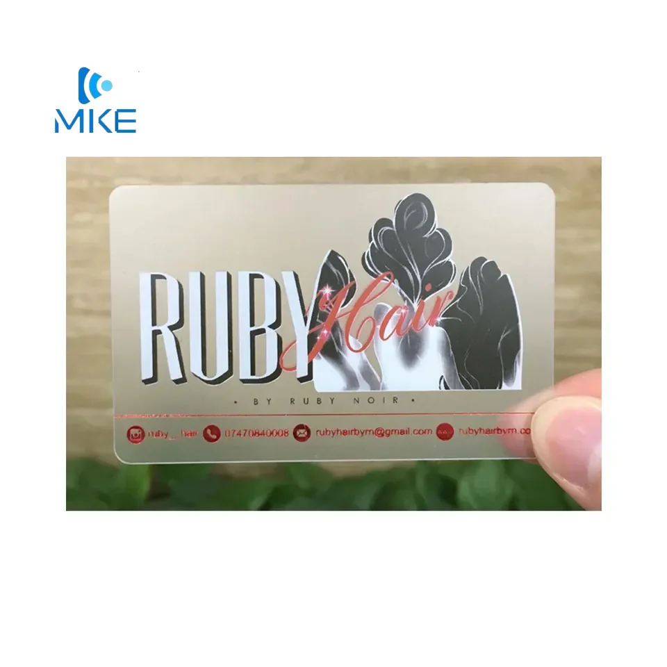 

Custom White Ink Transparent Cards