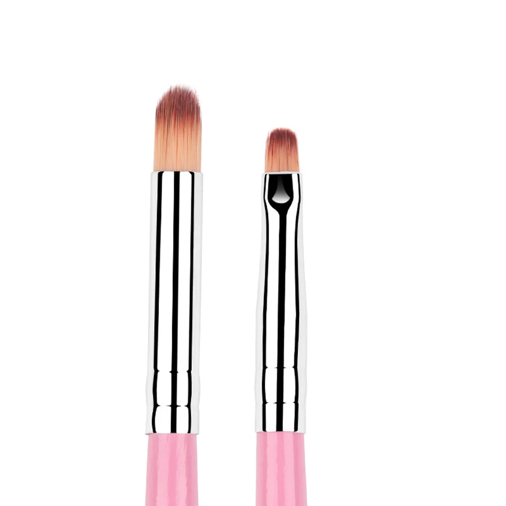 

2PCS Portable Manicure Brush Multi-purpose Nail Art Pen Double-headed Nail Dye Pen Gradient Nail Paint Art Tool for Home Salon (