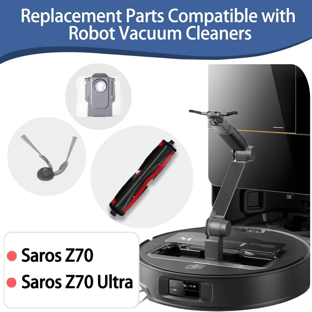الترويج! مجموعة الملحقات ل Roborock Saros Z70/Saros Z70 الترا فراغ المرفقات الجانب الرئيسي فرشاة مرشحات ممسحة منصات أكياس الغبار