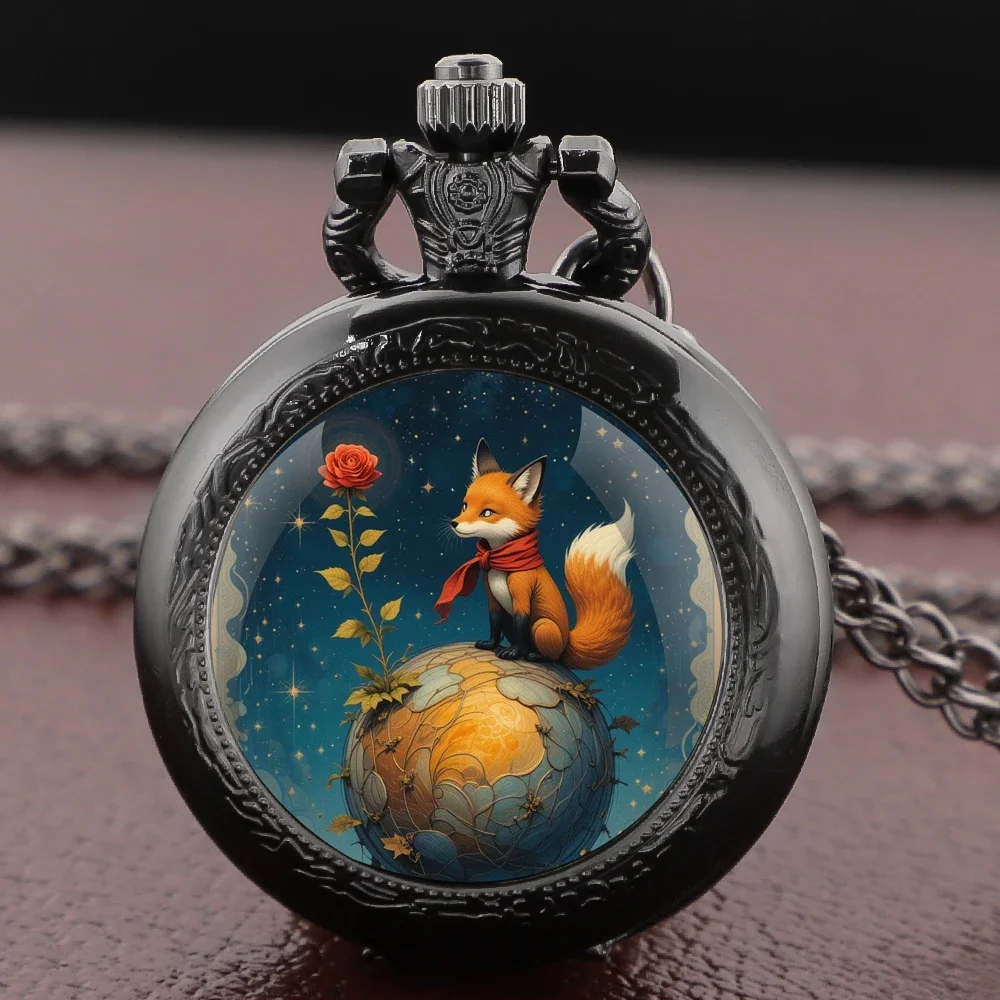 

Винтажные кварцевые карманные часы с узором в стиле принца, подвеска-кулон, классический подарок для мужчин, женщин и детей