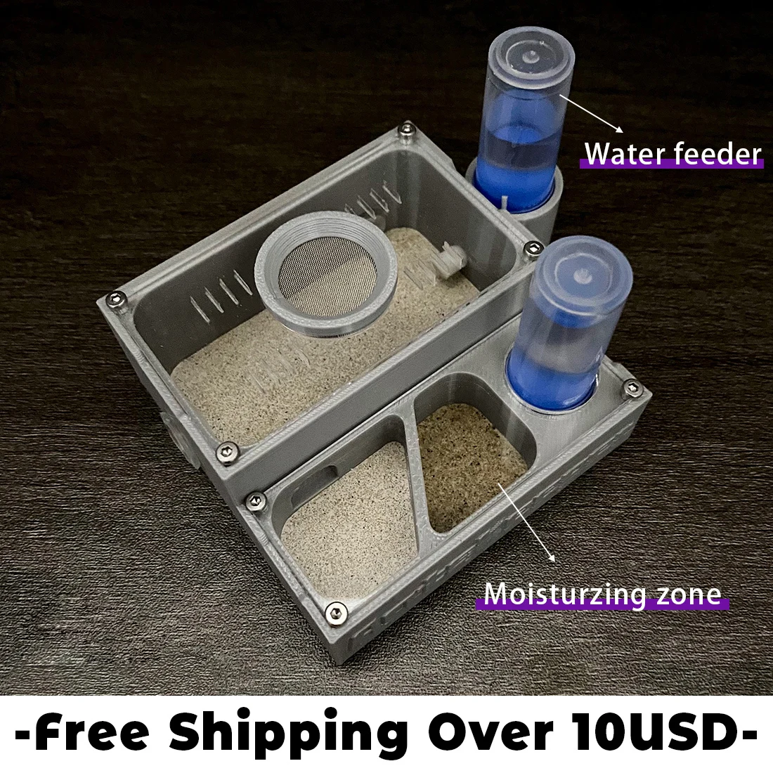 【Basic Farm】Ants Farm with Water Feeder for Ant Keeper New Queen and Small Ant Colony Ant House Anthill Formicarium Ant Nest