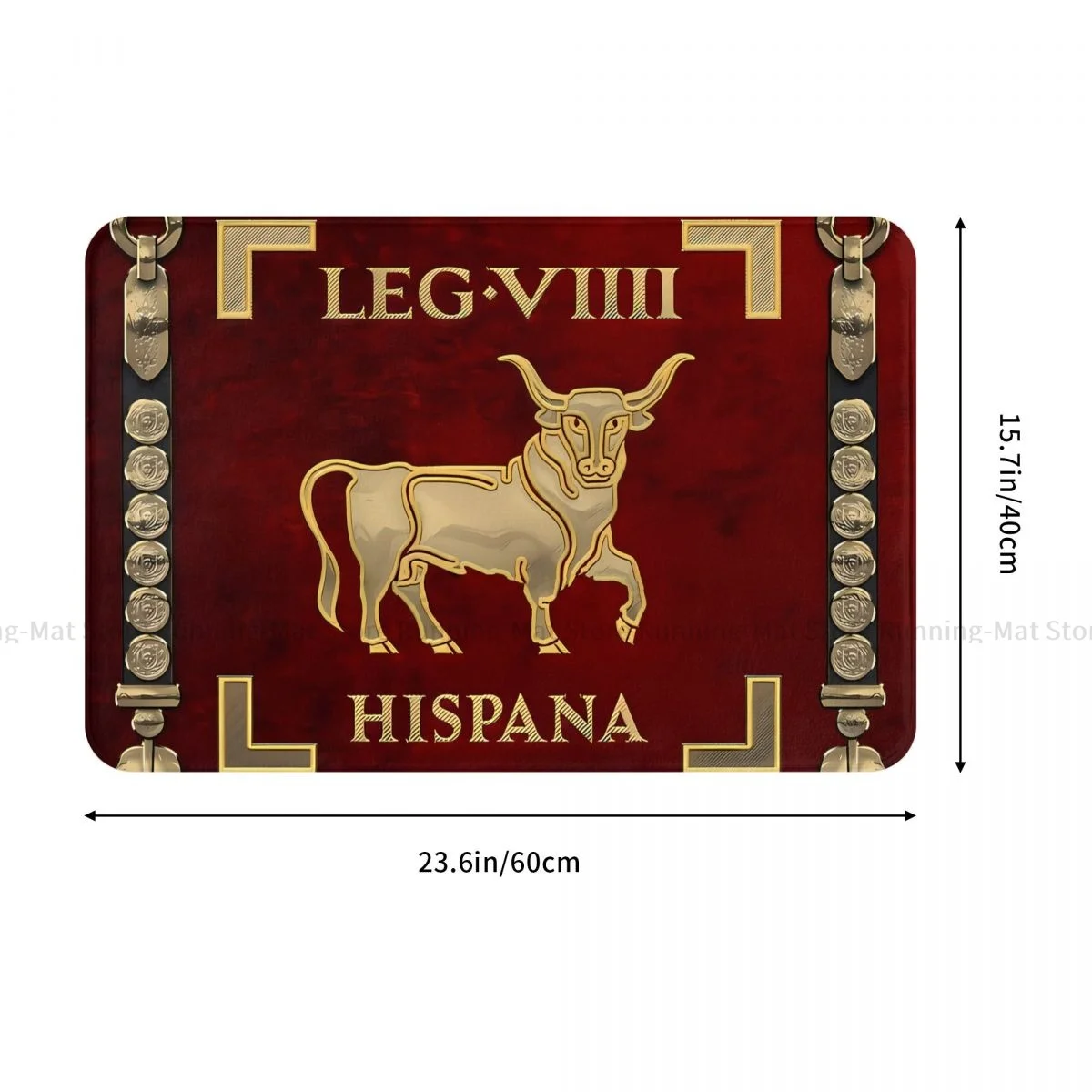 Romans Bath Mat Standard Of The Spanish 9th Legion Vexillum Of Legio IX Hispana Doormat Kitchen Carpet Outdoor Rug Home Decor