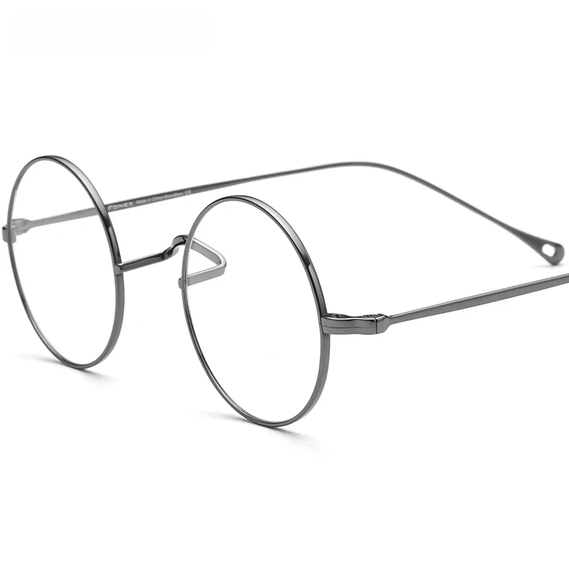 

Titanium Glasses Frame Men 2024 New Vintage Round Eyeglasses Women Retro Harries Eyewear Spectacles F85666