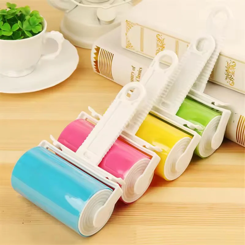 Reusable Washable Sticky Roller for Home Clean Portable Pet Hair Remover for Carpet Bed Sofa Dust Collector