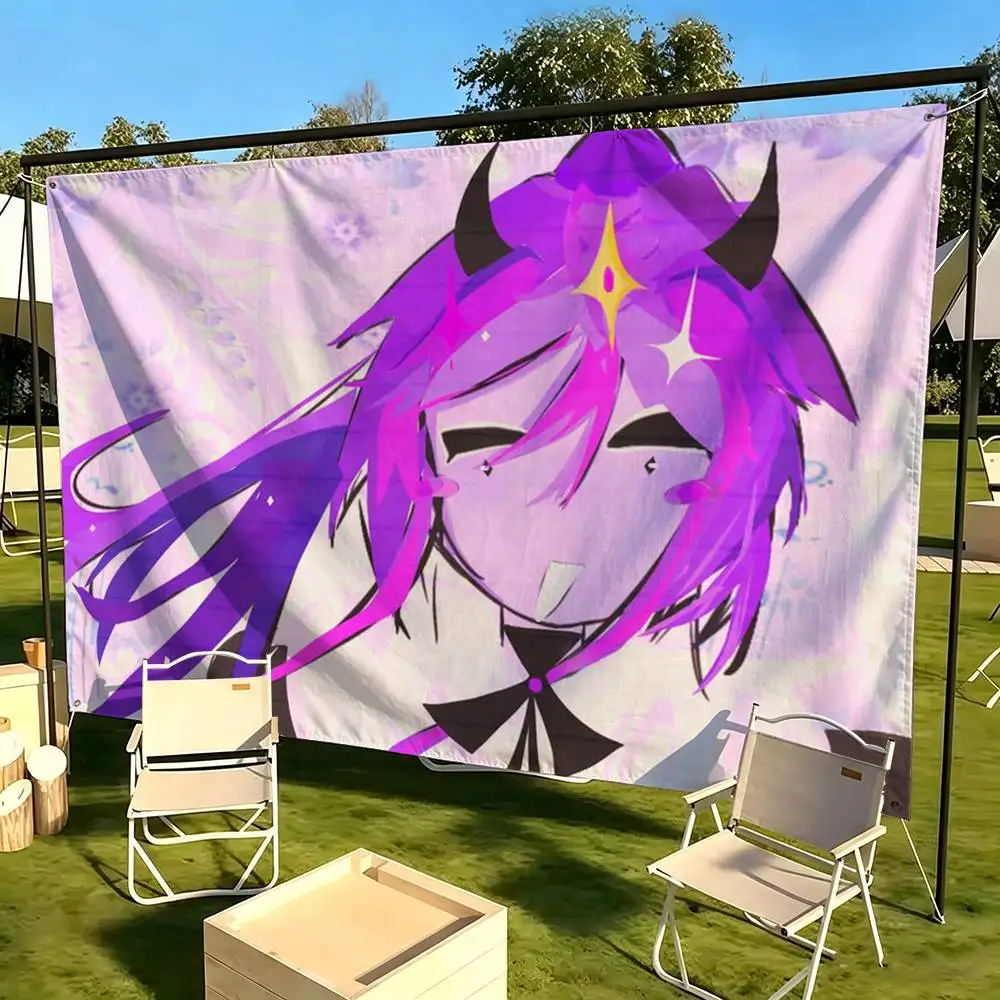 game Wemmbu Tax Duo Eggchan  Flag Suitable For Party Club Outdoor Interior Wall Decoration Banner Fans Gift