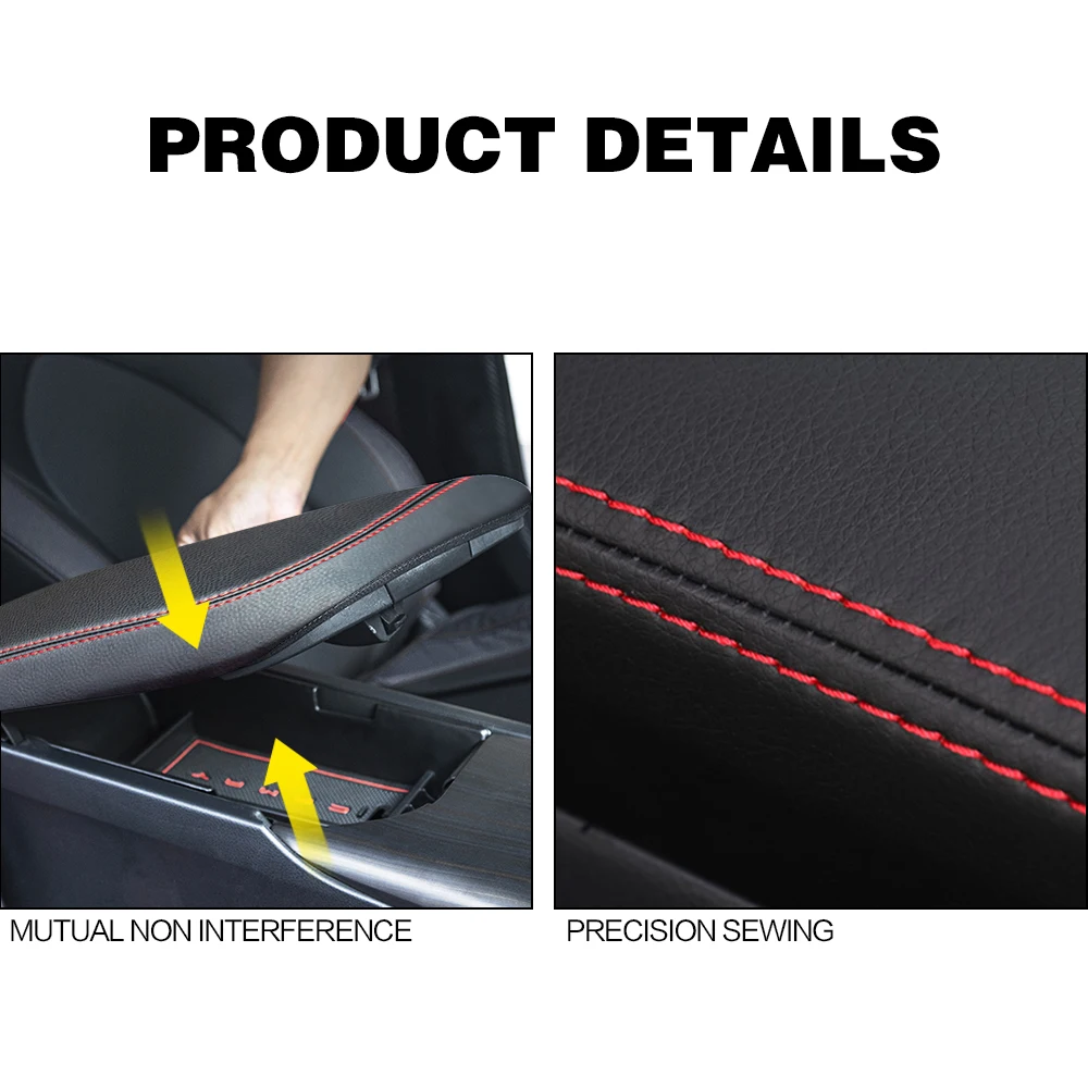 1PCS Car Interior Decorative Accessories Armrests Box Cover For Toyota CAMRY XV50 XV70 2012 2013 2014 2015 - 2020 2021 2022 2023 6