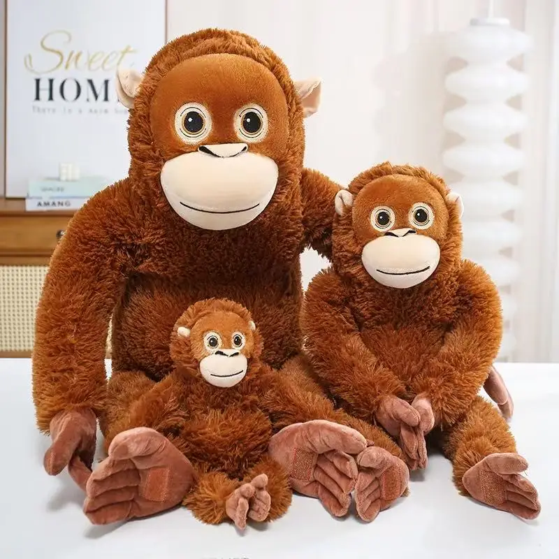 Neueste Simulierte Kuschel-Gorilla-Puppe Kawaii Plüschtier-Figur Cartoon-Anime Niedliches Kinder-Geburtstags- und Feiertagsgeschenk – Detail 23