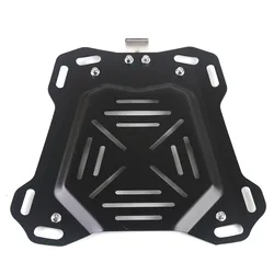 Boîte arrière de planche à mariner 45L 55L 65L, Base à dégagement rapide, plaque inférieure d'estampage, accessoire de support de boîte arrière de moto