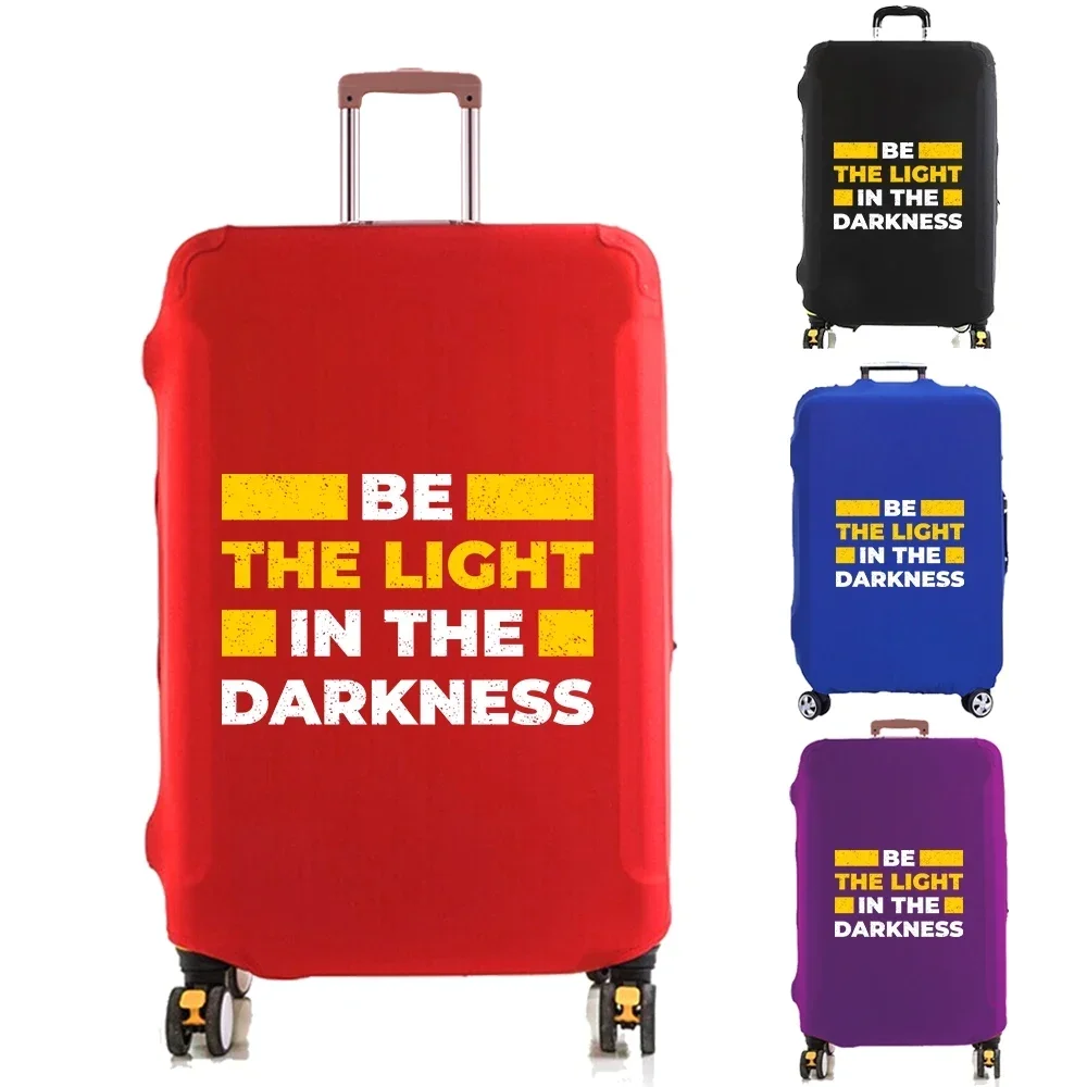 Luggage Cover Suitcase Protector In The Darkness Letter Thicker Elastic Dust Cover To 18-32 Inch Trolley Case Travel Accessories