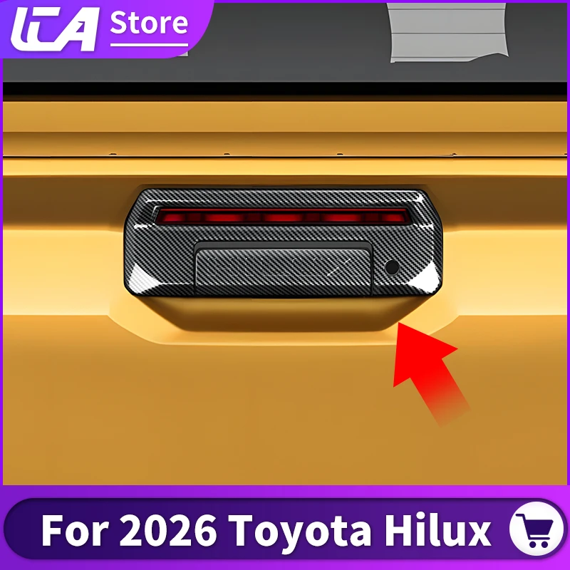 

For Toyota Hilux 2026 Pickup Truck Tailgate Handle Cover Trim Decoration Cap Exterior Accessories Styling Car Body Modification