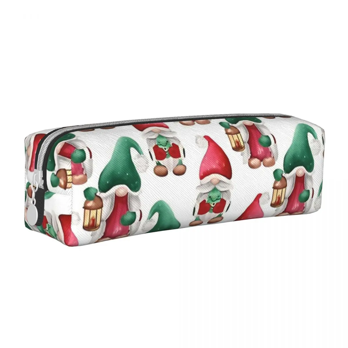 Gnome Christmas Pencil Case Cute Red and Green Gnomies Students Aesthetic Pencil Bag Back To School Pencil Cases Supplies