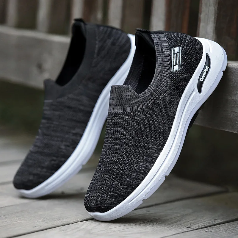 Textile cloth breathable men's new sports one-pedal casual shoes trendy casual versatile models
