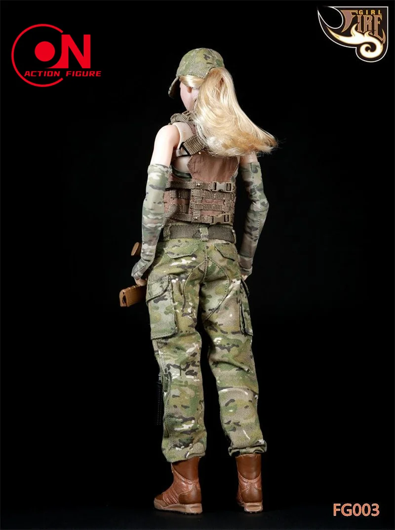 Feuer Mädchen Spielzeug fg003 fg004 1/6 Soldatin Militär armee Uniform Tarnung taktische Kampfanzug Stiefel für 12 "Action figur