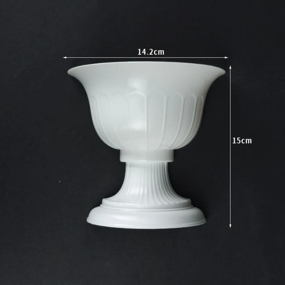 New French Oil Painting Half Wall Vase White Hand-Painted Half Wall Flower Pot DIY Flower Arrangement Vase Floral Arrangement
