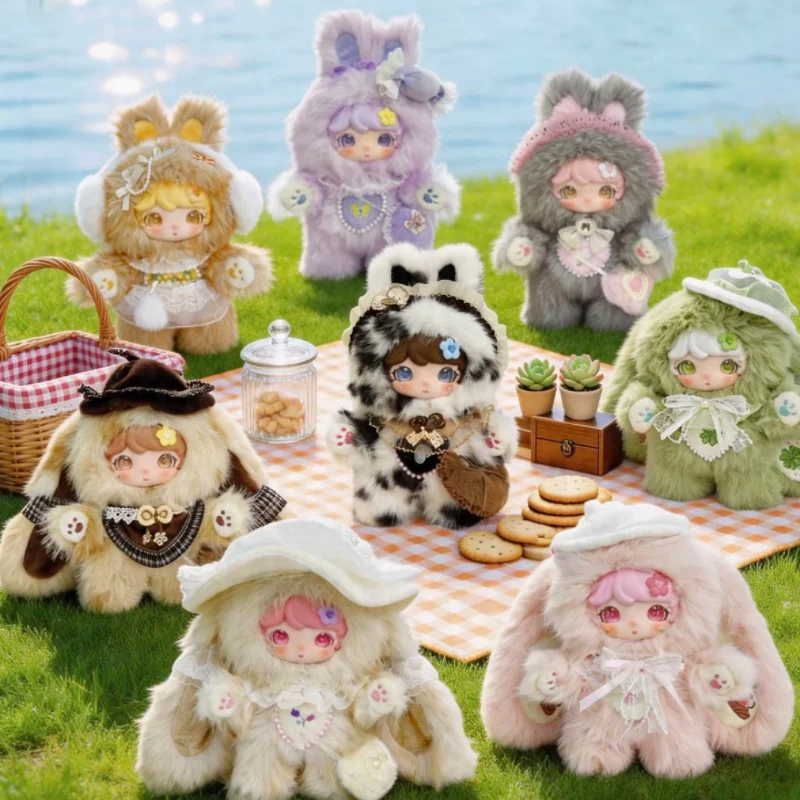 

Luxi Picnic Little Rabbit 600% Plush Blind Box Large Doll Trendy Toy Figurine Ornament Cute Doll Gift New Model In Stock