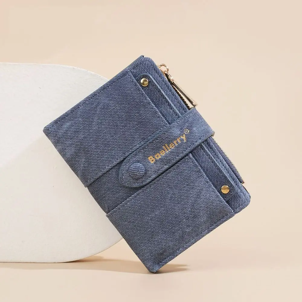 กระเป๋าสตางค์หนัง PU คุณภาพสูง ขนาดกะทัดรัด ความจุเยอะ พร้อมซิปใส่บัตรอเนกประสงค์ ช่องใส่บัตรหลายช่อง สำหรับผู้หญิงและผู้ชาย