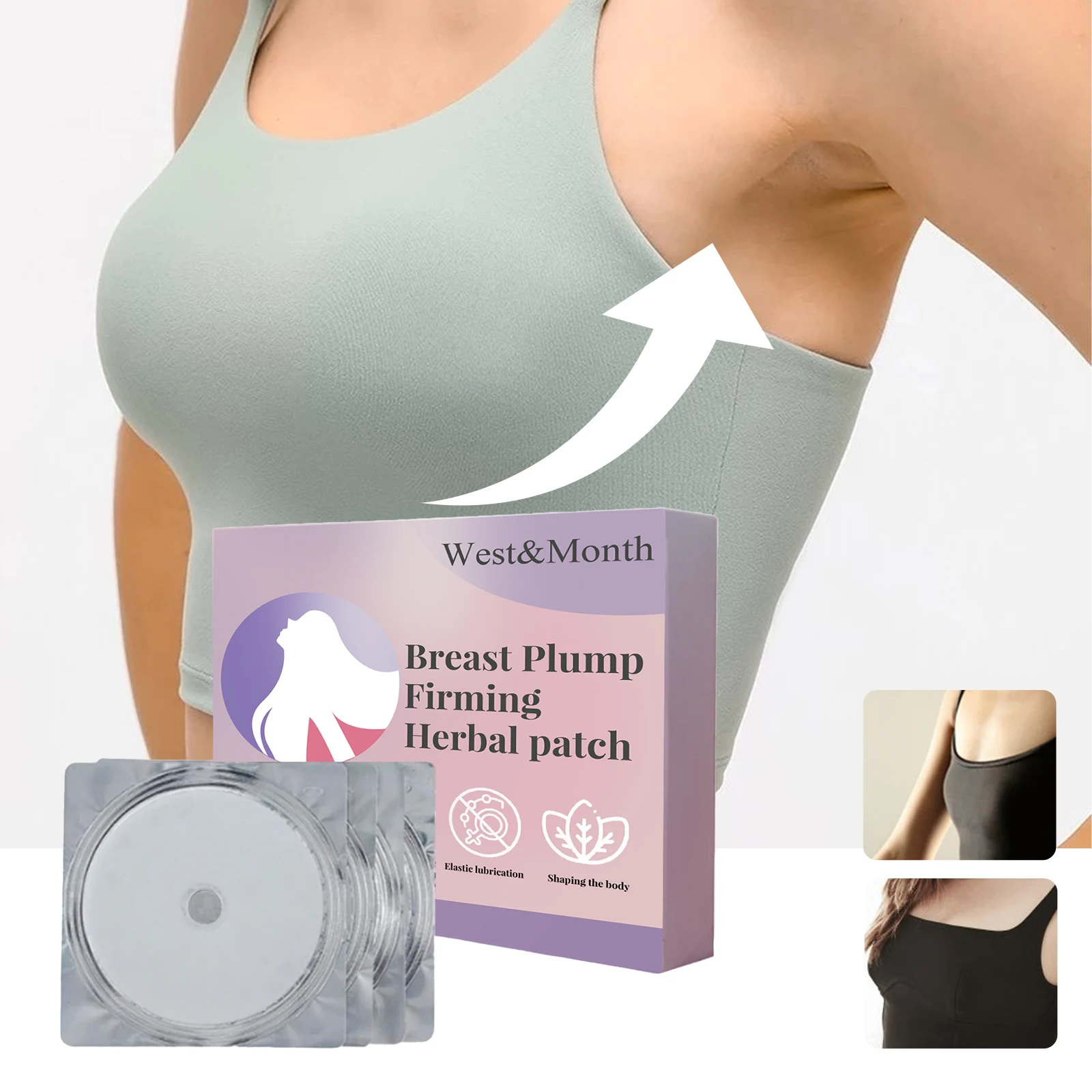 

Breast Plump Firming Herbal Patch, Full And Anti Sagging, Breast Massage And Care Patch, Improve Skin Elasticity
