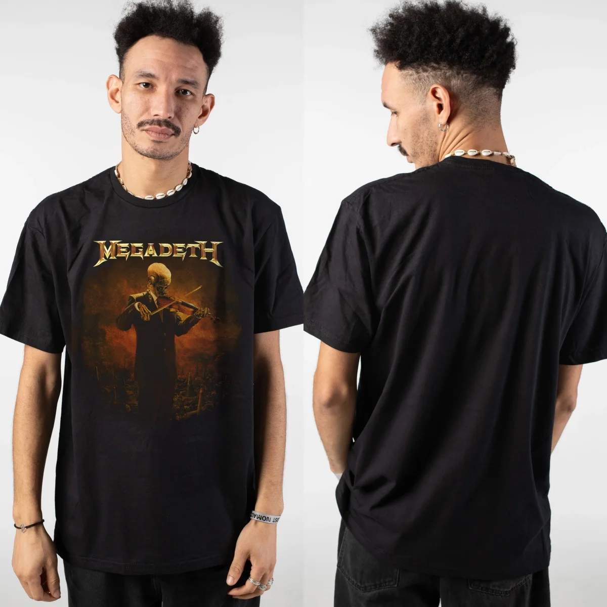 Rust in Peace 30th Anniversary Megadeth Band T-Shirt Baumwolle Grafik-T-Shirt Herren Damen Sommer Streetwear – Detail 5