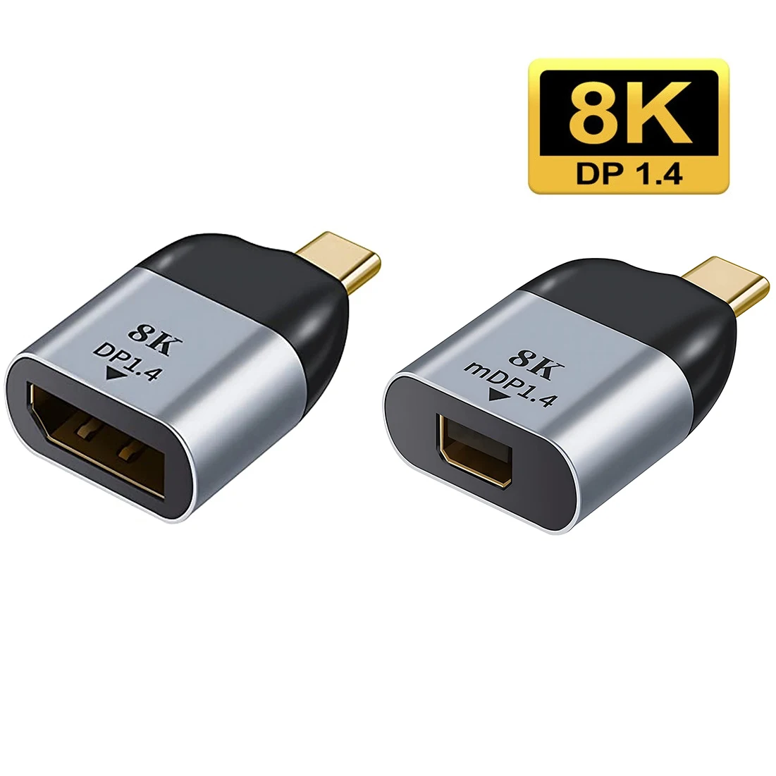 

Nku USB C To DisplayPort1.4 8K@60Hz Thunderbolt 3/4 Type-C To DP/miniDP Converter Compatible with Macbook IPad Pro Android Phone