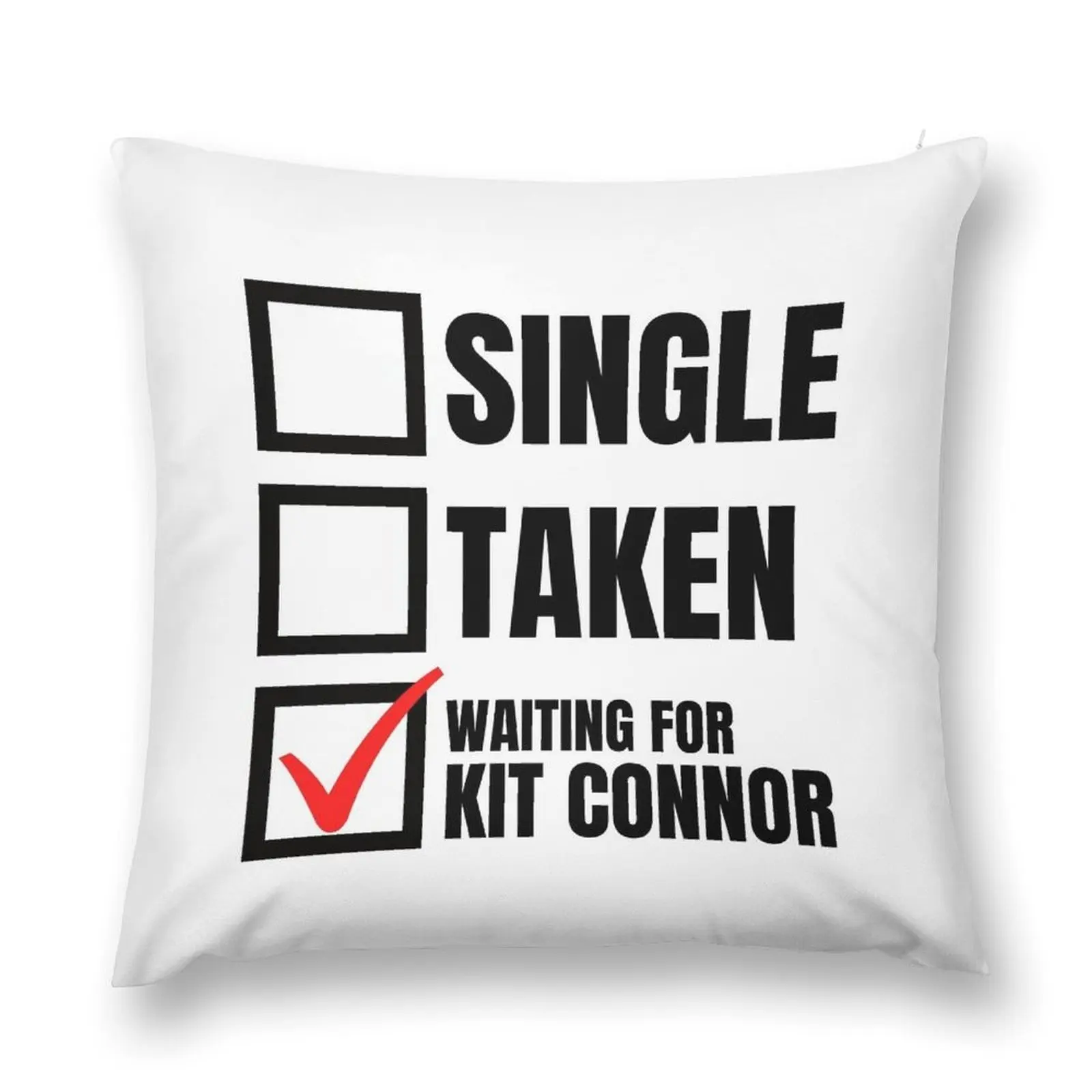 Relationship Status - Waiting for Kit Connor Throw Pillow Rectangular Cushion Cover Decorative Cushion pillow