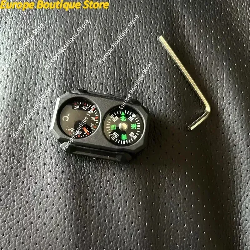 في الهواء الطلق البوصلة التكتيكية البسيطة العالمي 20 مللي متر دليل ميزان الحرارة البوصلة ميزان الحرارة 20 مللي متر السكك الحديدية الدقة أداة خارجية SLR416 #3