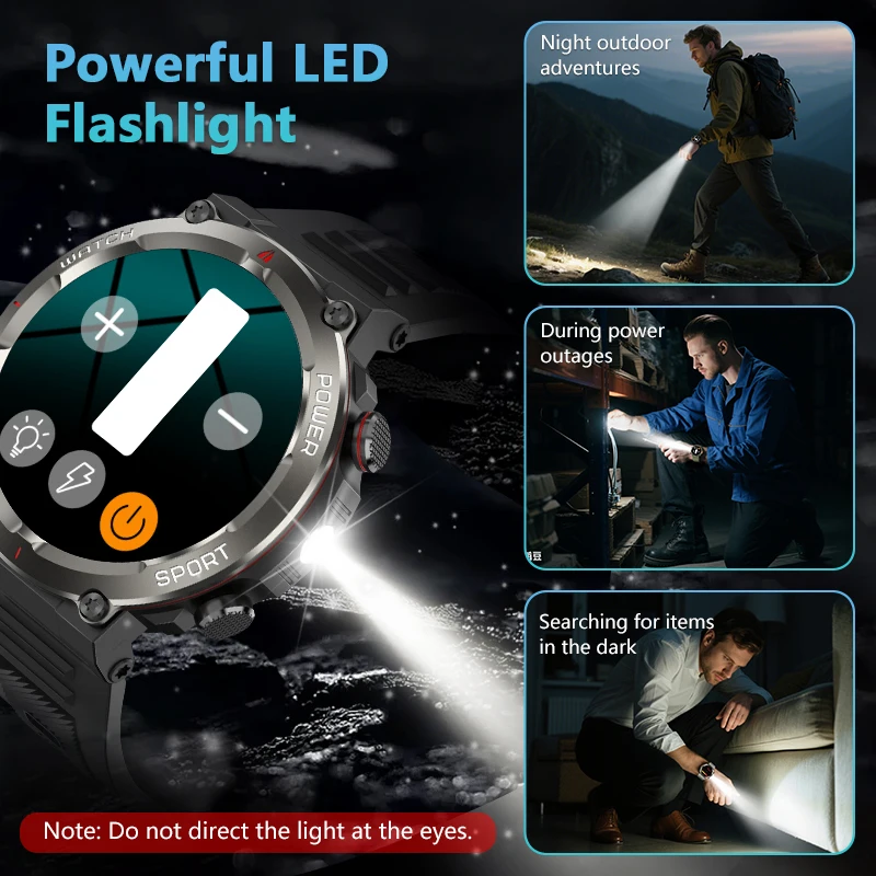 Blackview nowy wodoodporny inteligentny zegarek IP68 z latarką LED 960mAh żywotność baterii połączenie Bluetooth zegarki zewnętrzne dla mężczyzny kobieta