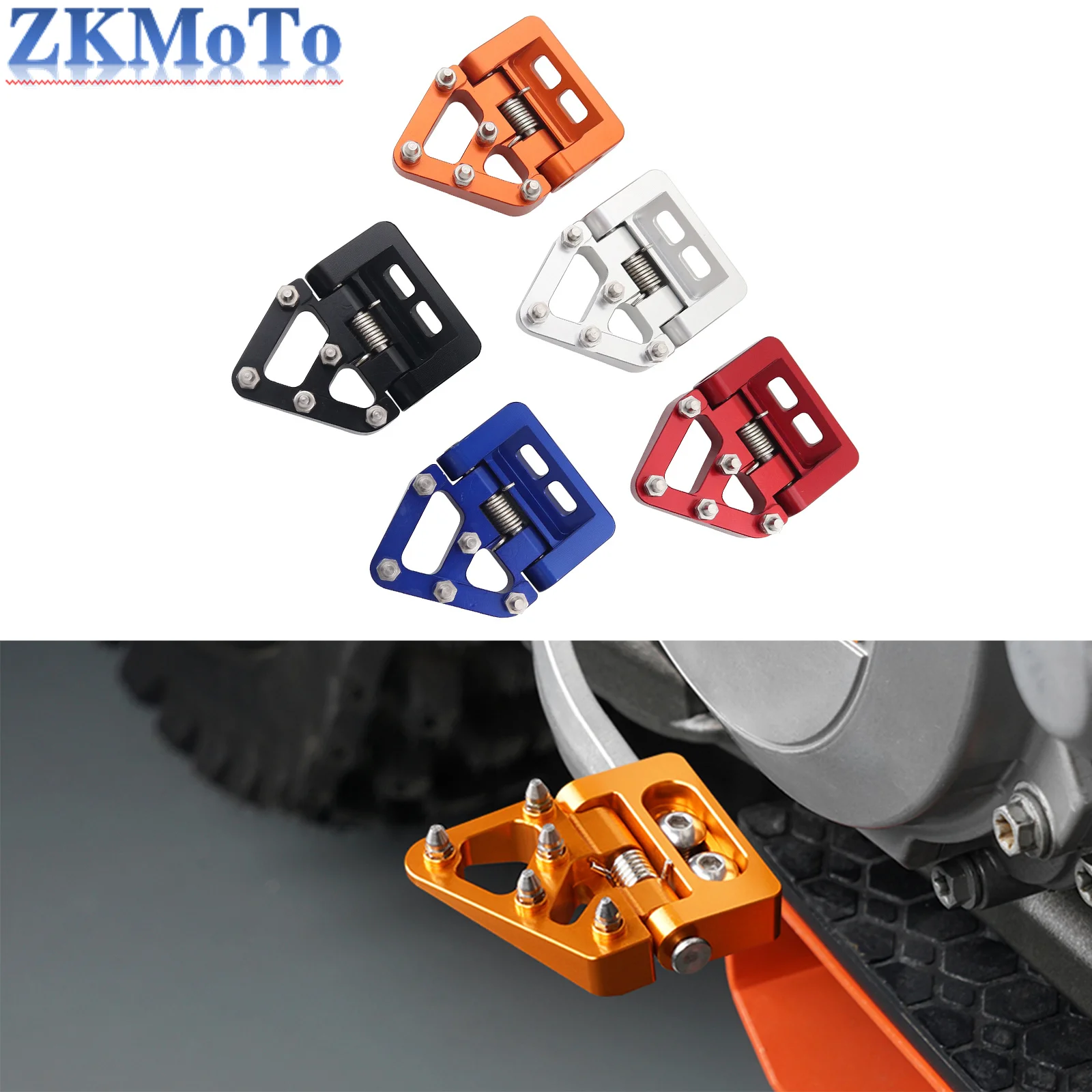 Motorcycle Folding Rear Brake Pedal Tip Plate For KTM EXC EXCF SX SXF XC XCF 125-500 For HUSQVARNA TE FE TX FX TC FC 2004-2023