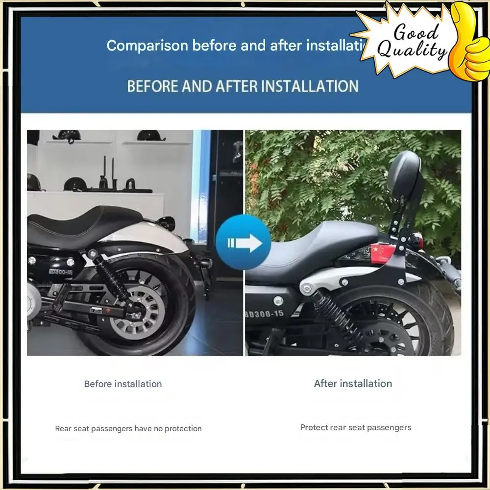 Good Quality FOR BENDA Chinchilla 300 BD300 modified parts BENDA motorcycle dedicated adjustable height backrest