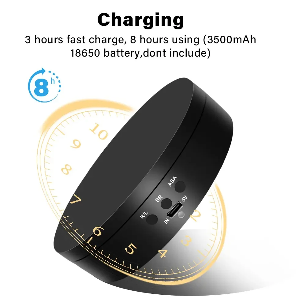 Neuer drehbarer Drehteller mit USB-Stromversorgung, 3 Geschwindigkeitsmodi, 360 °   Motorisierter Präsentationsständer für Produktfotografie, Schmuck und Videoaufnahmen