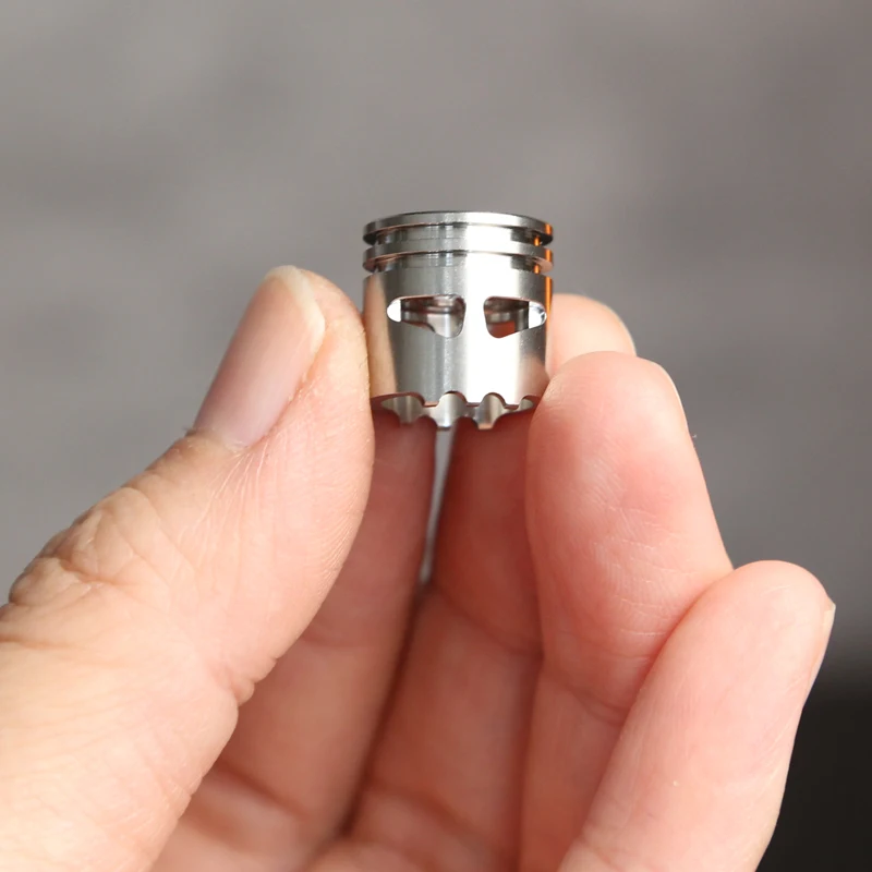 EDC – couteau de guerrier à deux yeux en acier inoxydable, goutte de bijoux, porte-clés artisanal, accessoire Edc pour cadeau pour adulte