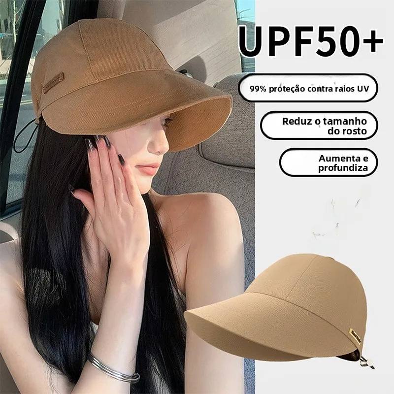 2026-new-uv-protection-hat-large-brim-sunscreen-outdoor-small-face-appearance-fishing-boat-sun-duckbill-cap-sunshade-hat