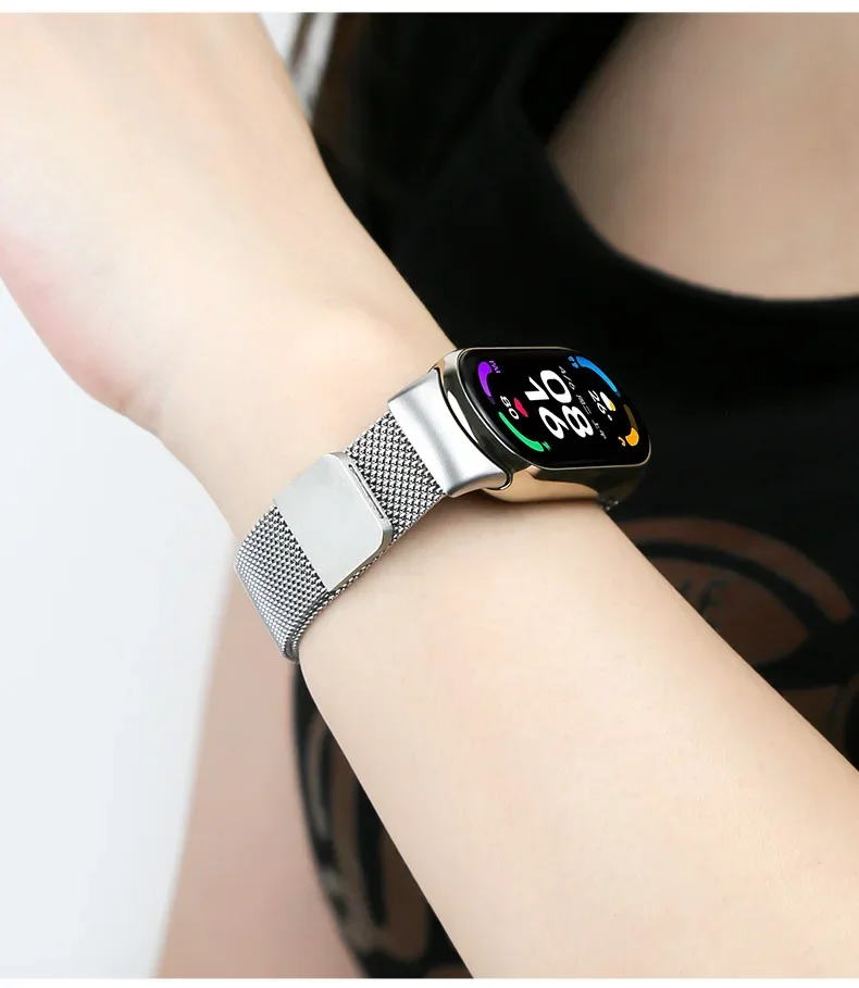 Milanese loop for Xiaomi smart Band 9-NFC Strap Sport wristband Miband8 smartwatch Replacement bracelet on Mi band 8 Accessories