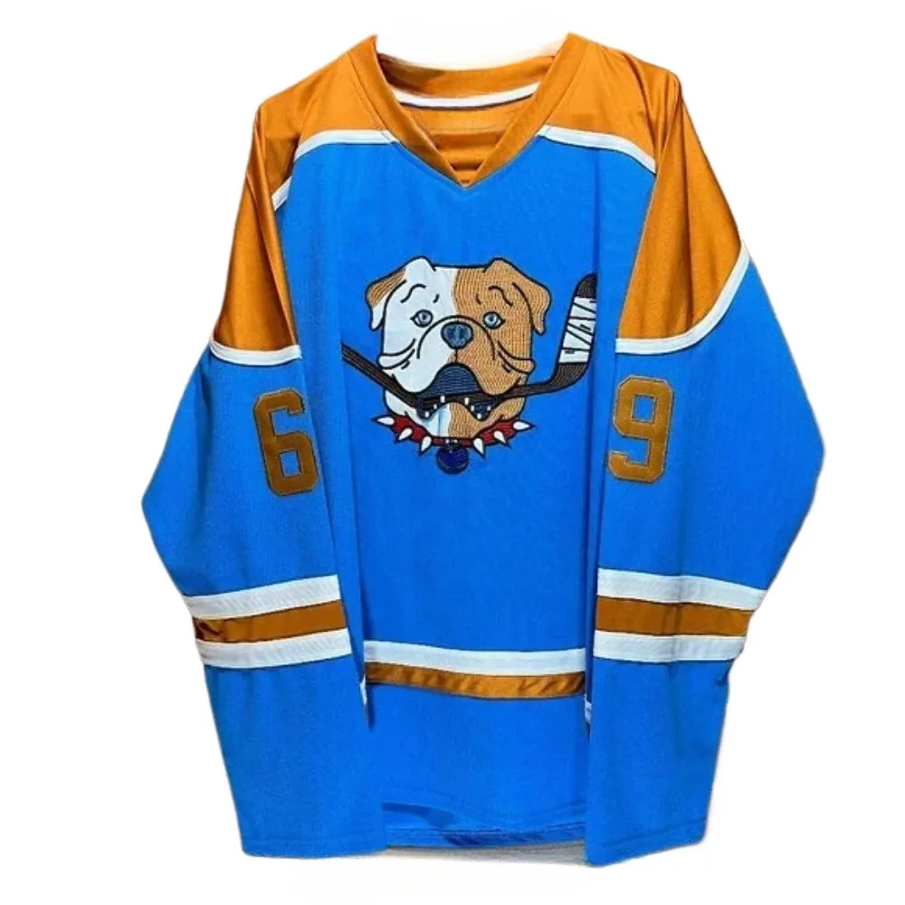 Shoresy Shore 69 Sudbury Blueberry Bulldogs Hockey Jersey V-Neck T-Shirts Unisex Casual HipHop Streetwear Fashion Tee