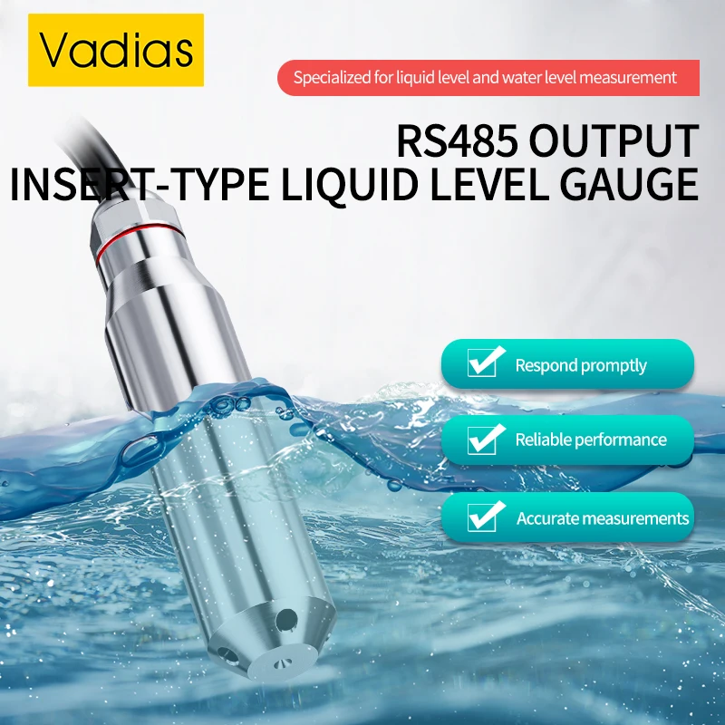 

5m/10m/15m/20m Range Level Sensor 4-20mA/0-10V/0-5V Water Level Sensor RS485 Water Level TransmitterWater Level Sensor