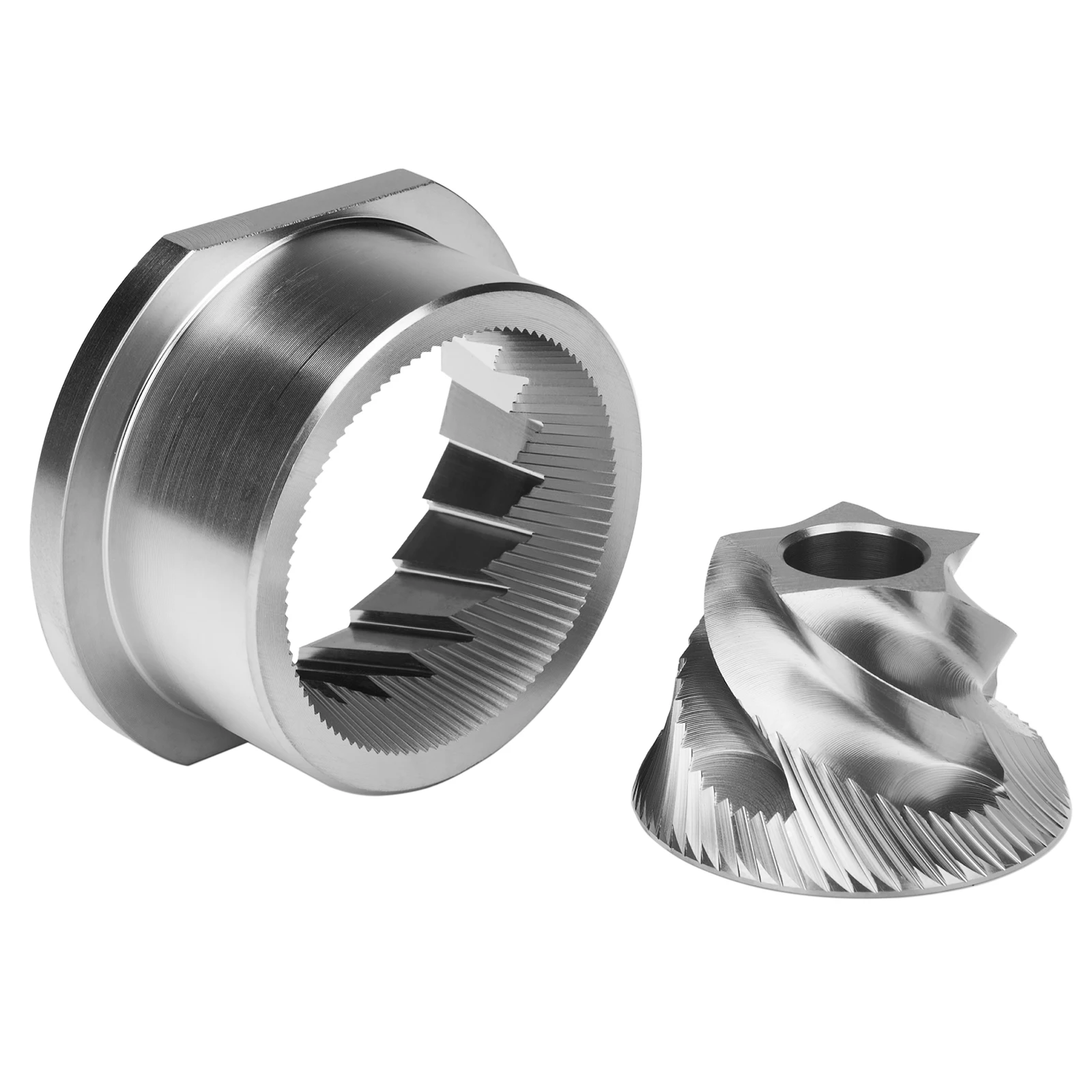 TASP Stainless Steel Conical Grinder Burr Set 48mm Coffee Grinder Spare Parts for Jura Saeco Magic Royal Strato Bosch Siemens