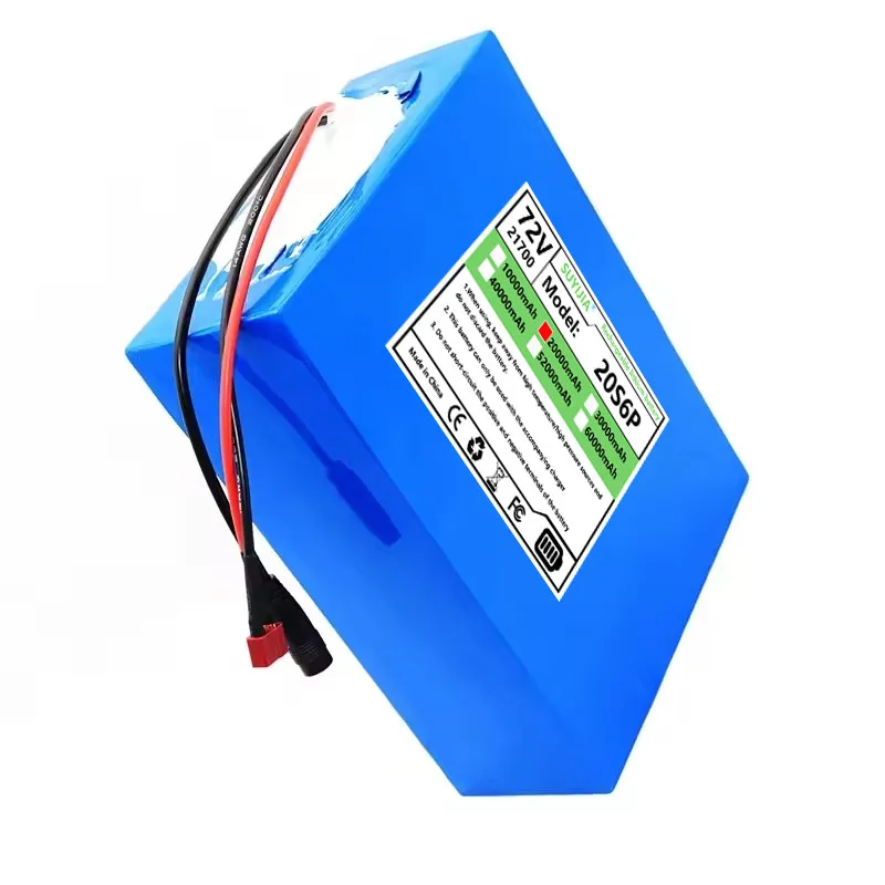 72V 30Ah 21700 20S6P Lithium Battery Pack 3000W High Power Built-in BMS for E-Two Wheeler/Tricycle/Backup Power +84V 5A Charger