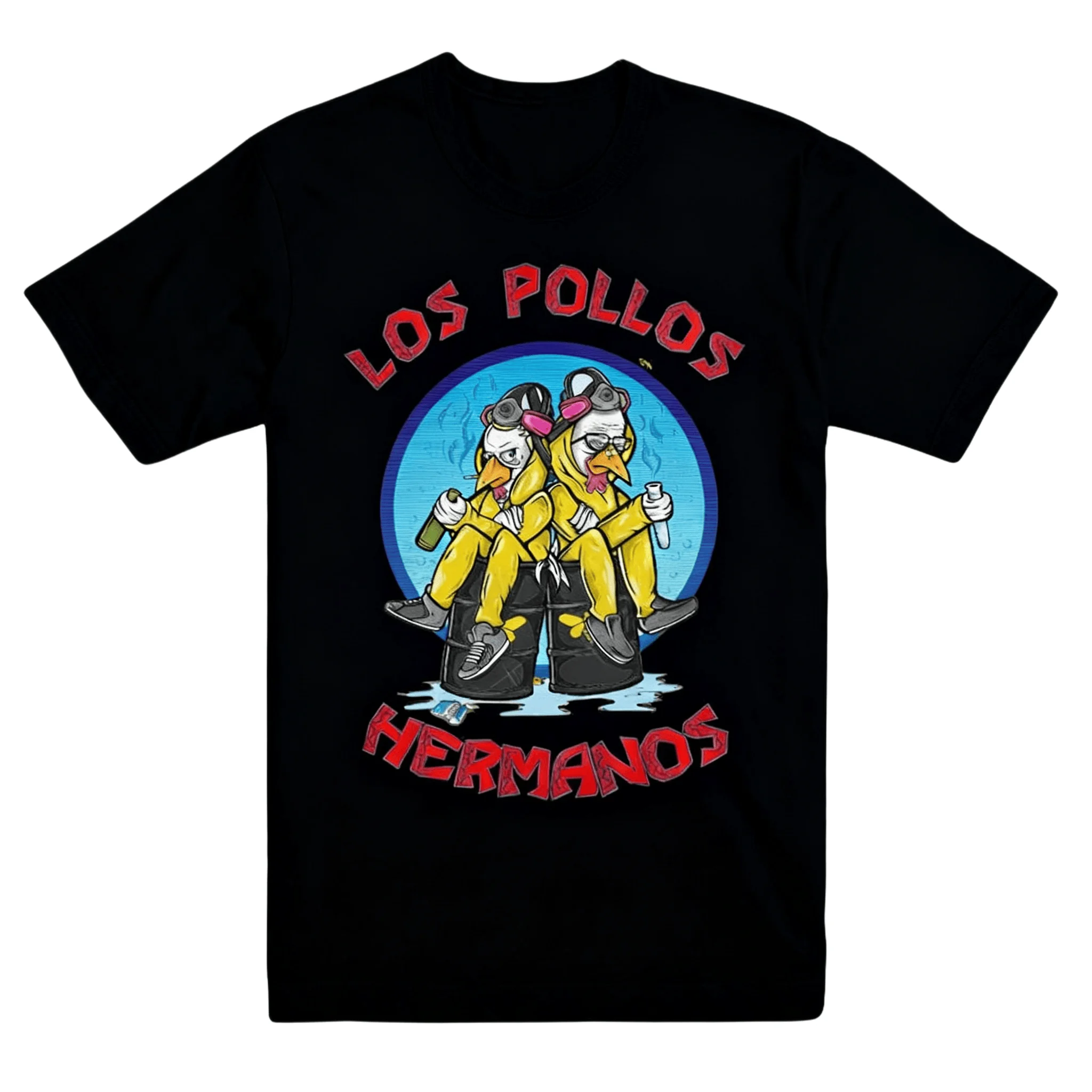 كسر سيئة لوس بولوس هيرمانوس مطبوعة عادية موضة تي شيرت صيفي الرجال والنساء فضفاض المتضخم ريترو القطن تي شيرت #1