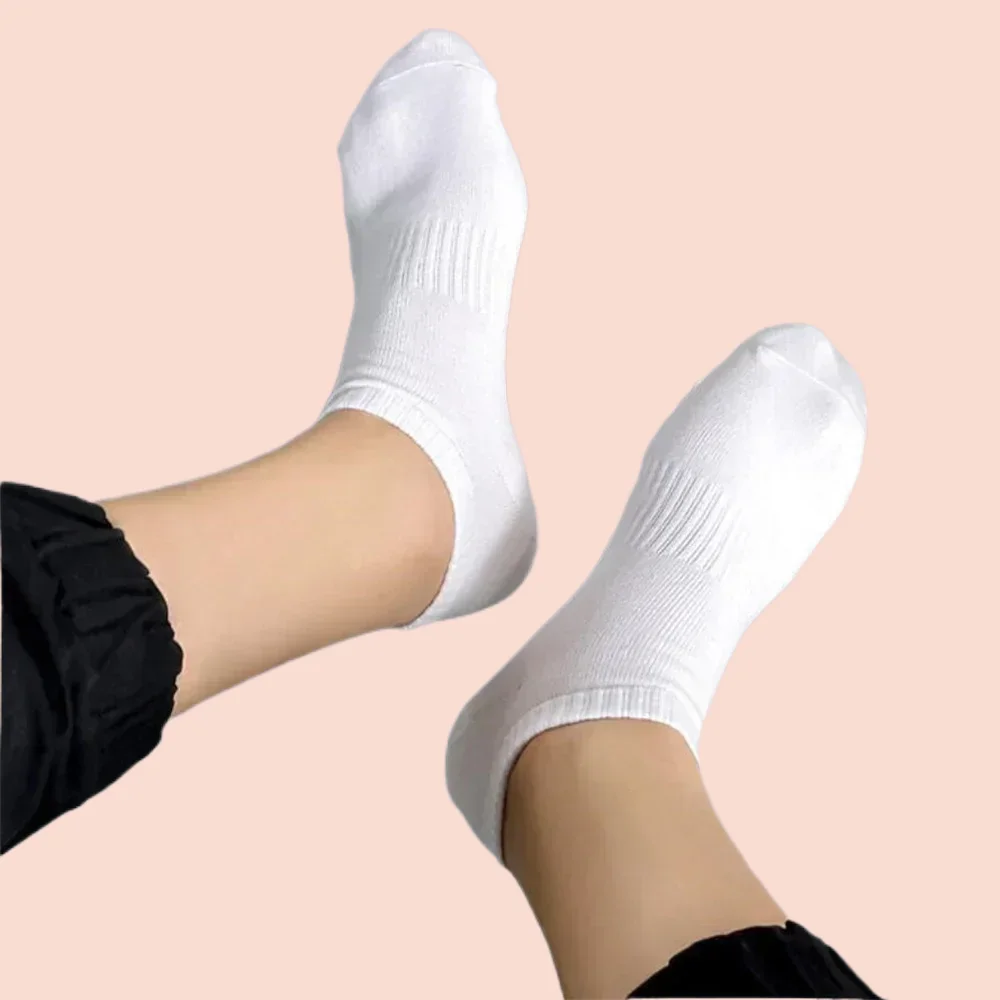 Chaussettes Courtes Classiques pour Homme et Femme, en Coton, Respirantes, Confortables, Décontractées, de Haute Qualité, Nouvelle Collection 5/10, 2024 Paires