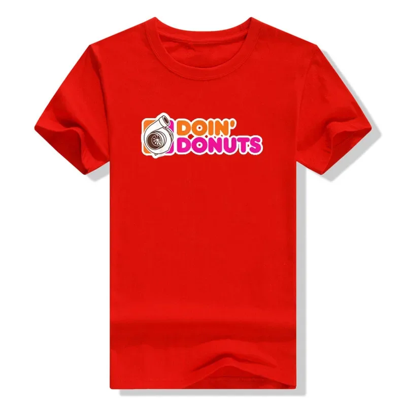 Doin' Donuts - Funny Racing & Drift Car Enthusiast T-Shirt Car Lover Graphic Tee Tops Short Sleeve Women Men Clothing Cool Gifts