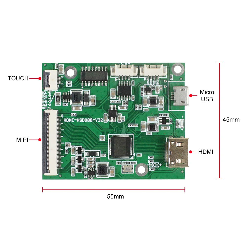 Imagem -03 - Ips Lcd Tela Longa Tira Monitor Portátil 480x1920 Display Module Ajustar Brilho Driver Board Bar Painel 88