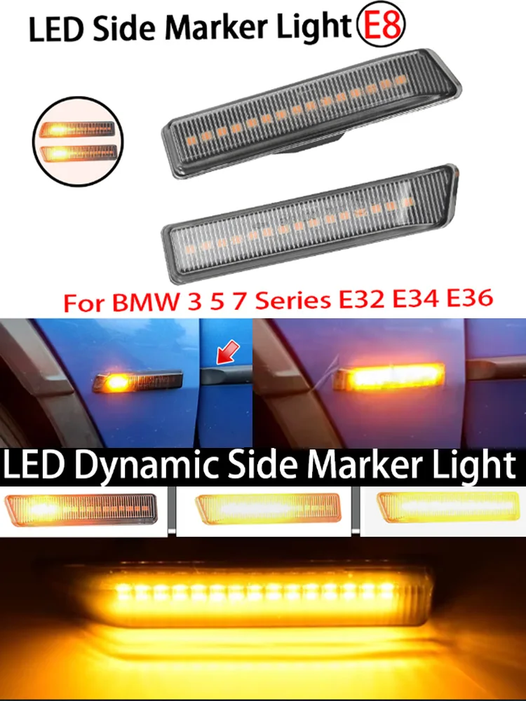 New LED Turn Signal Side Marker Light For BMW 3  E46 luxury sedan/wagon/Coupe/convertible/Compact 1998-2003