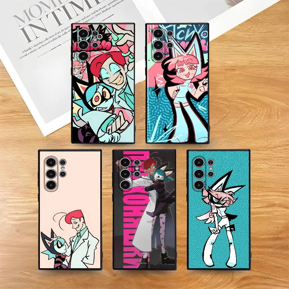 P-Psychocuties Mimi Phone Case for Samsung S series s21 s22 s23 s24 s25 FE Plus Ultra TPU Soft to Skin-friendly case