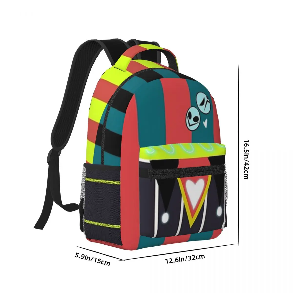 Helluva Boss - Robo Fizz para niñas y niños, mochila de gran capacidad para estudiantes, ligera, impermeable, 17 pulgadas